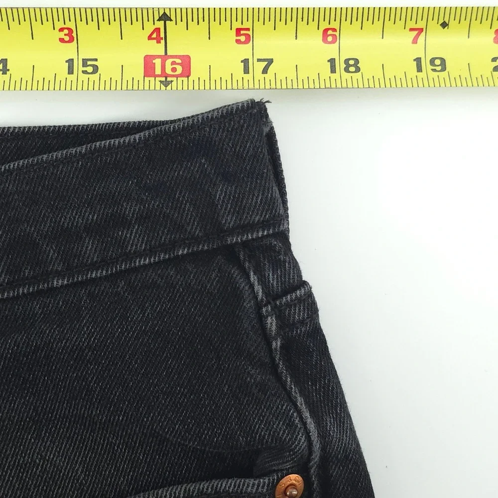 Levis Mens Jeans Lot Hi-Ball Taper 34x27.5 Black Big E Letter Logo